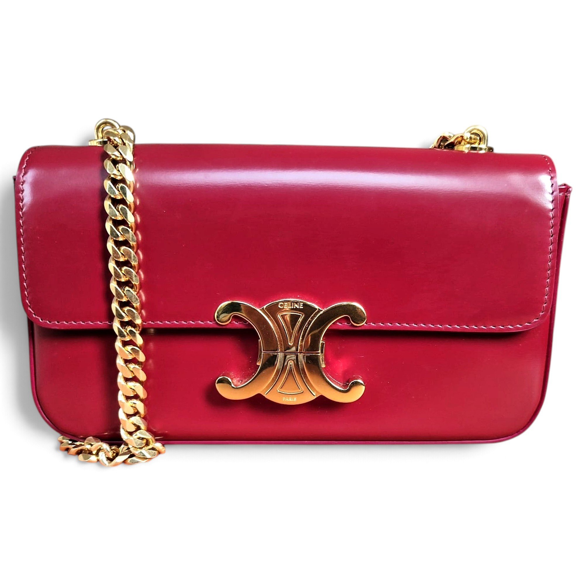 Triomphe leather handbag