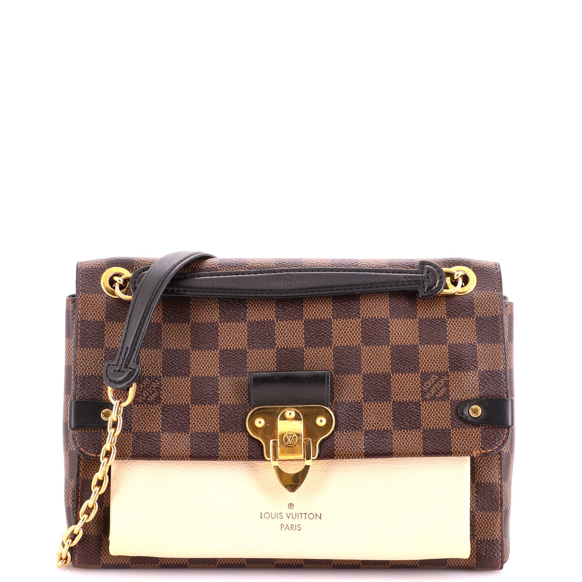 Vavin Handbag Damier with Leather PM