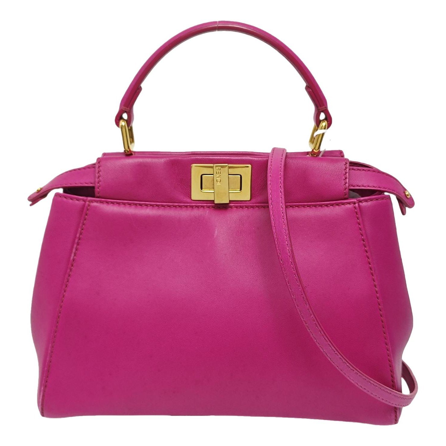 Peekaboo leather handbag