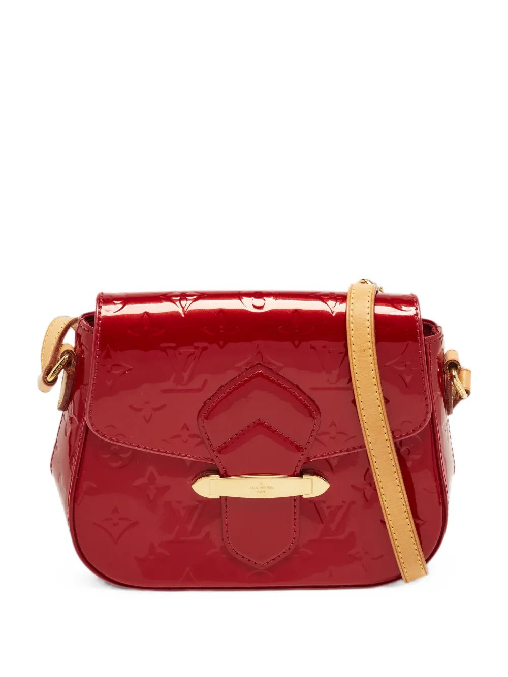 2011 PM Bellflower Monogram Vernis cross body bag