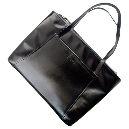 Leather tote