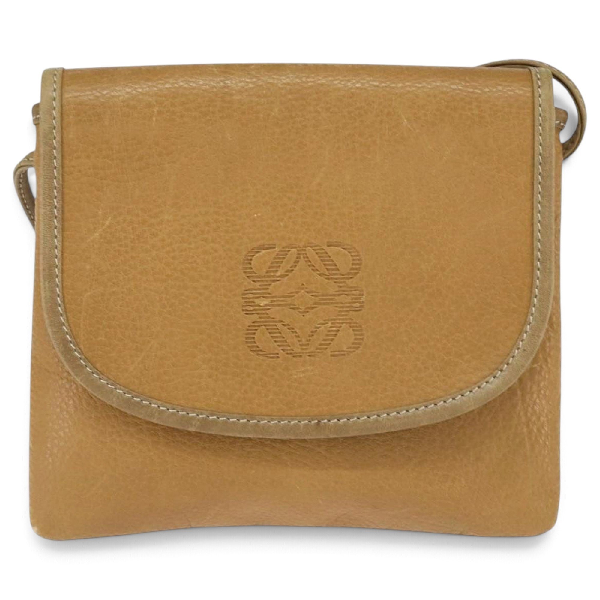 Anagram leather handbag