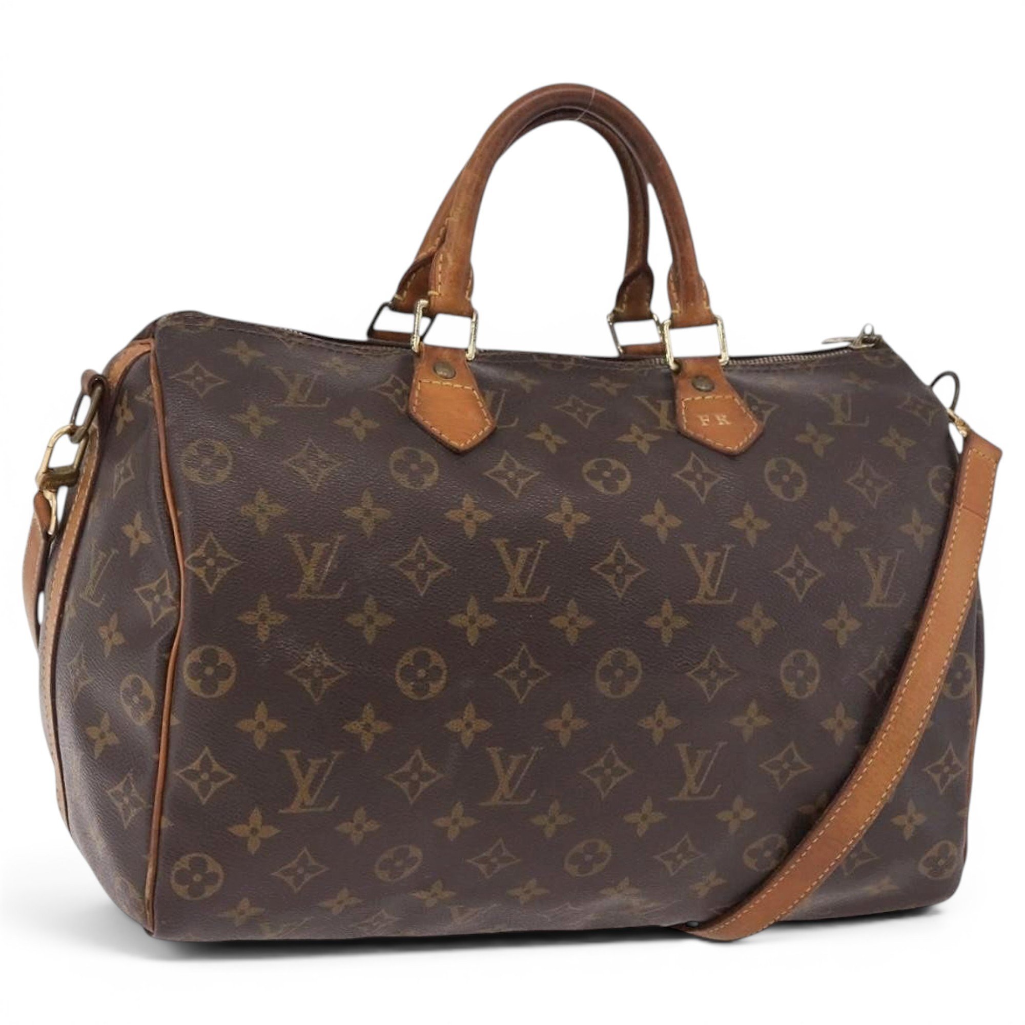 Speedy leather bowling bag