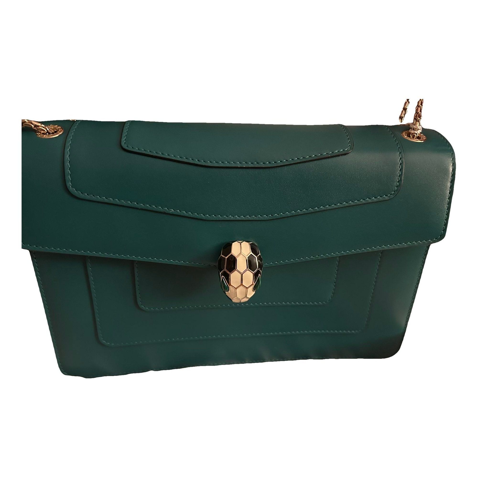Serpenti leather handbag