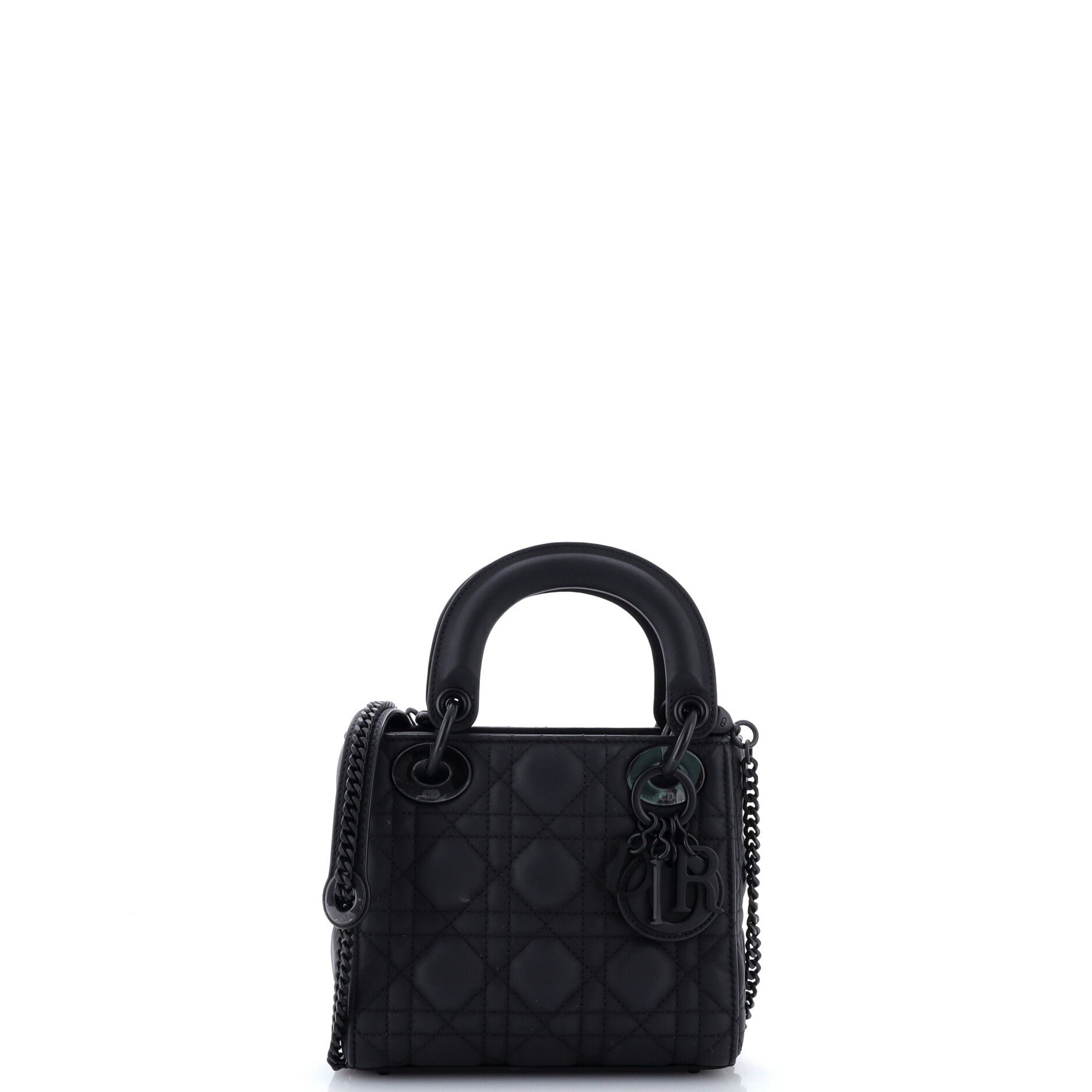 Ultra Matte Lady Dior Chain Bag Cannage Quilt Calfskin Mini