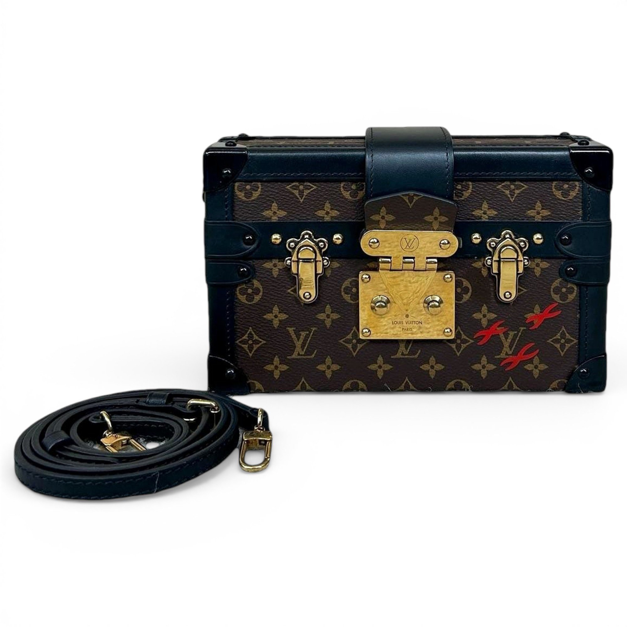 Petite Malle leather handbag