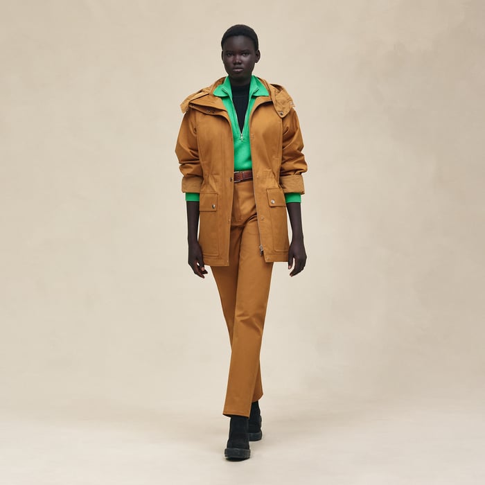 Marron Ocre Reversible Parka