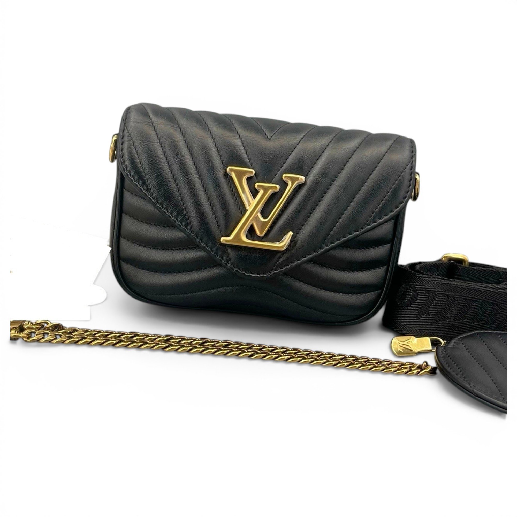 Multi-Pochette New Wave leather handbag