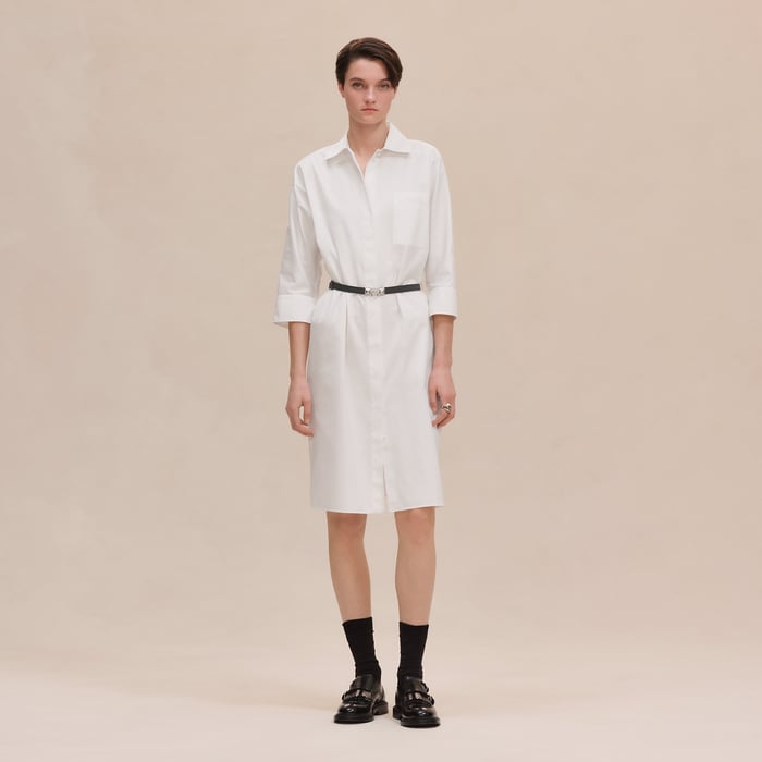 Blanc Shirt Dress
