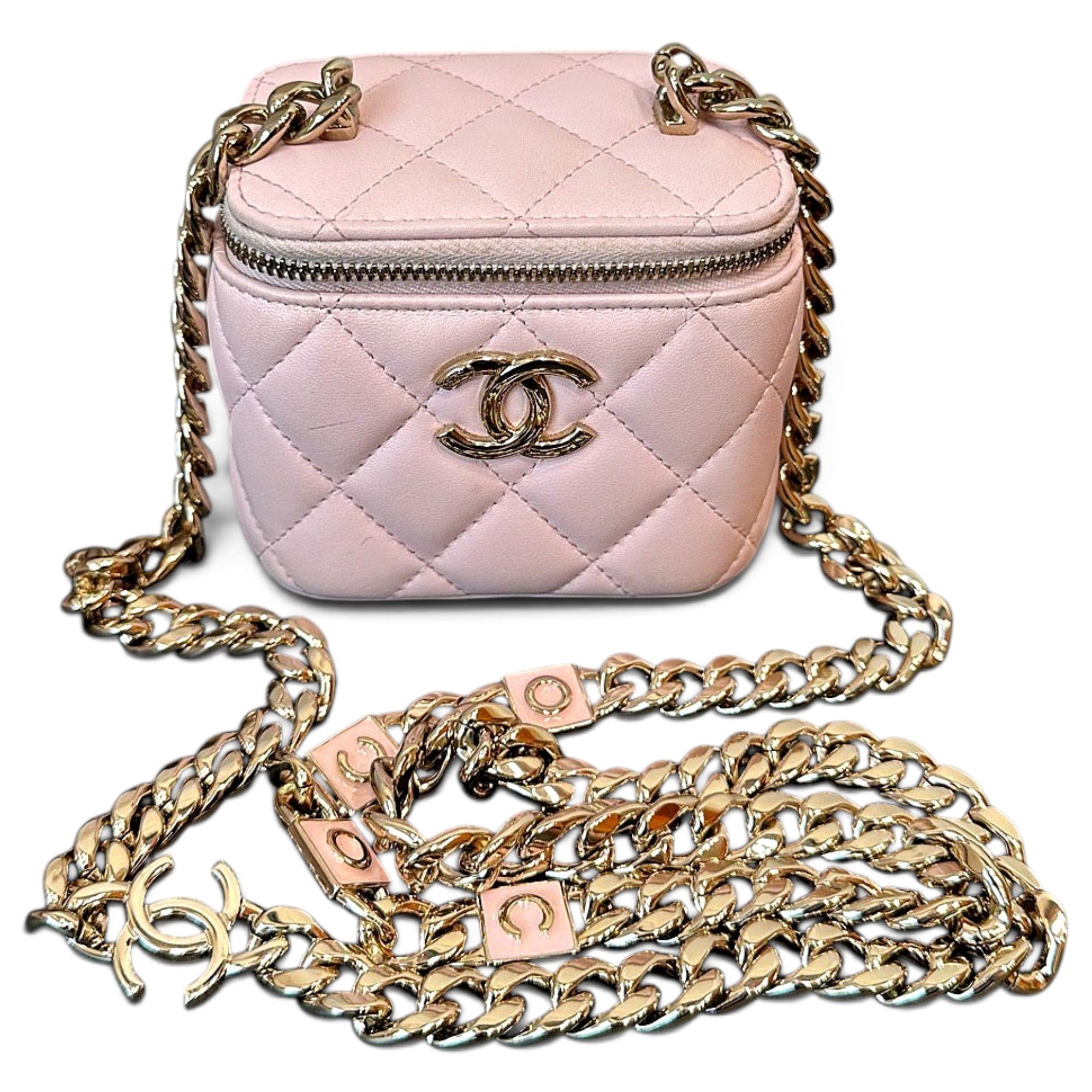 Trendy CC Vanity leather handbag