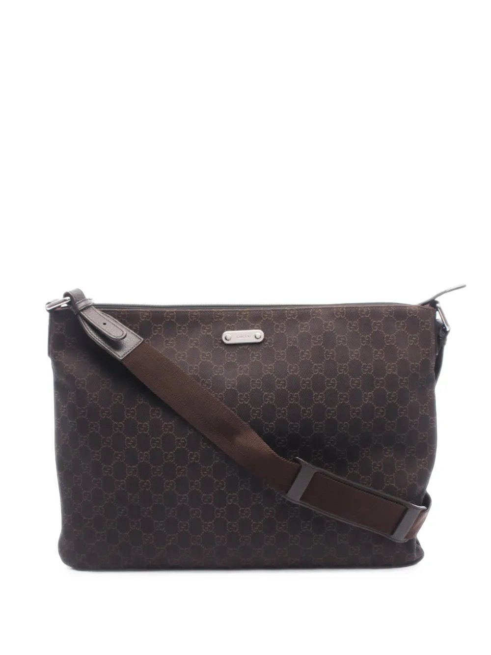 2000s GG-pattern messenger bag