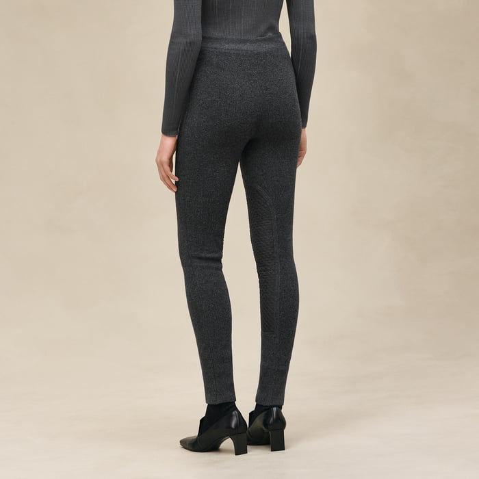 Gris Satin Cashmere Leggings