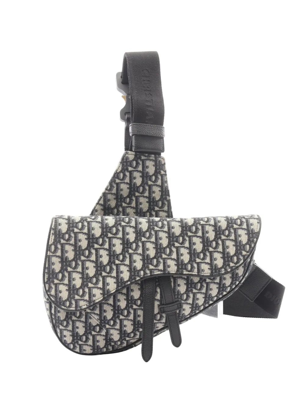 2010s Saddle Oblique-jacquard body bag