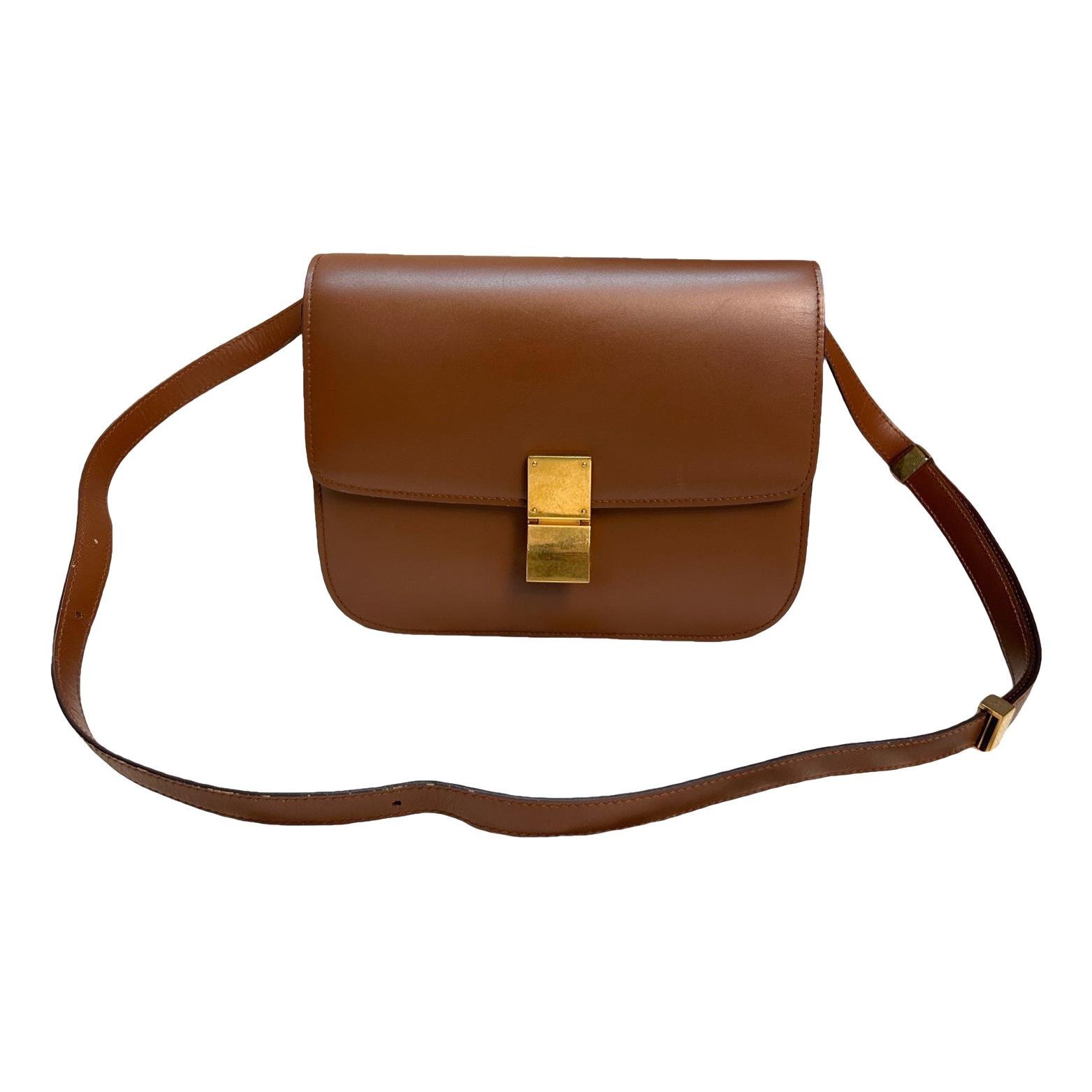 Classic leather crossbody bag