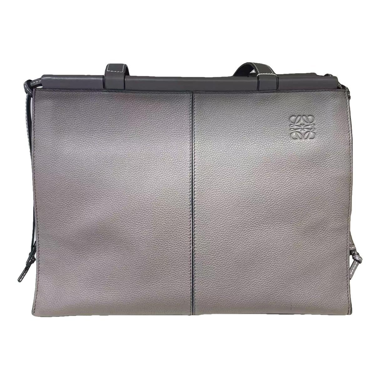 Postal leather handbag