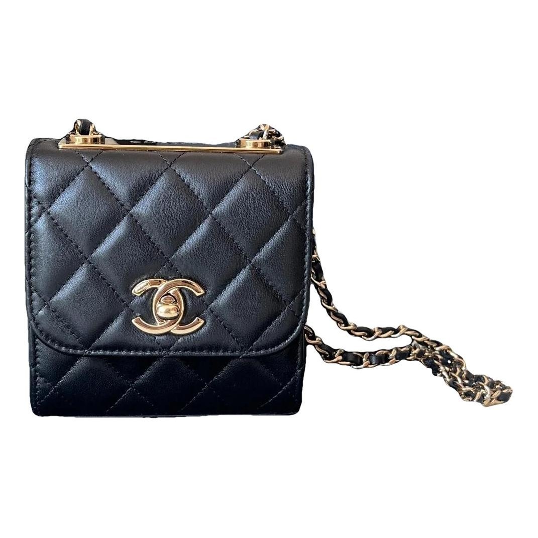 Trendy CC leather mini bag