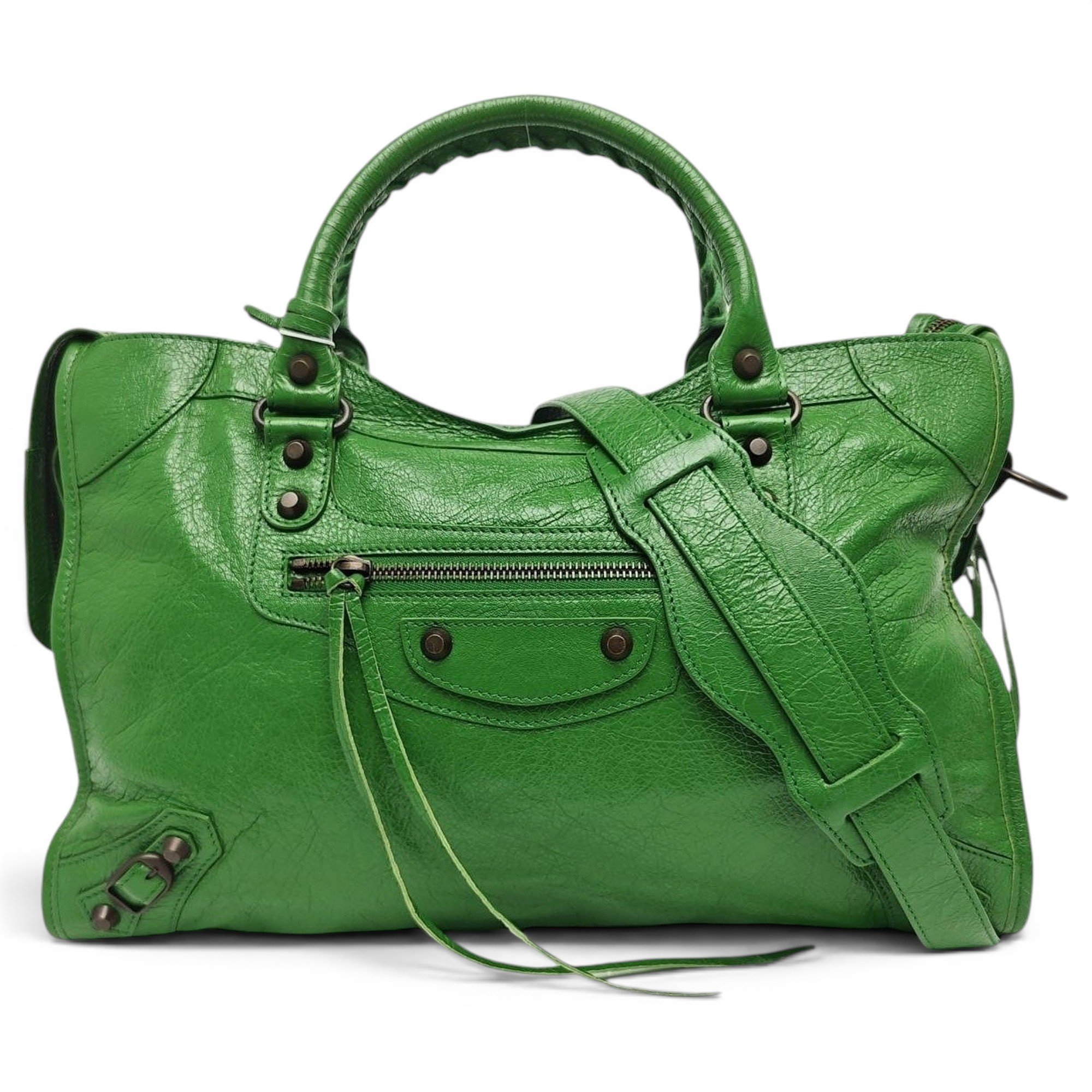 Leather handbag
