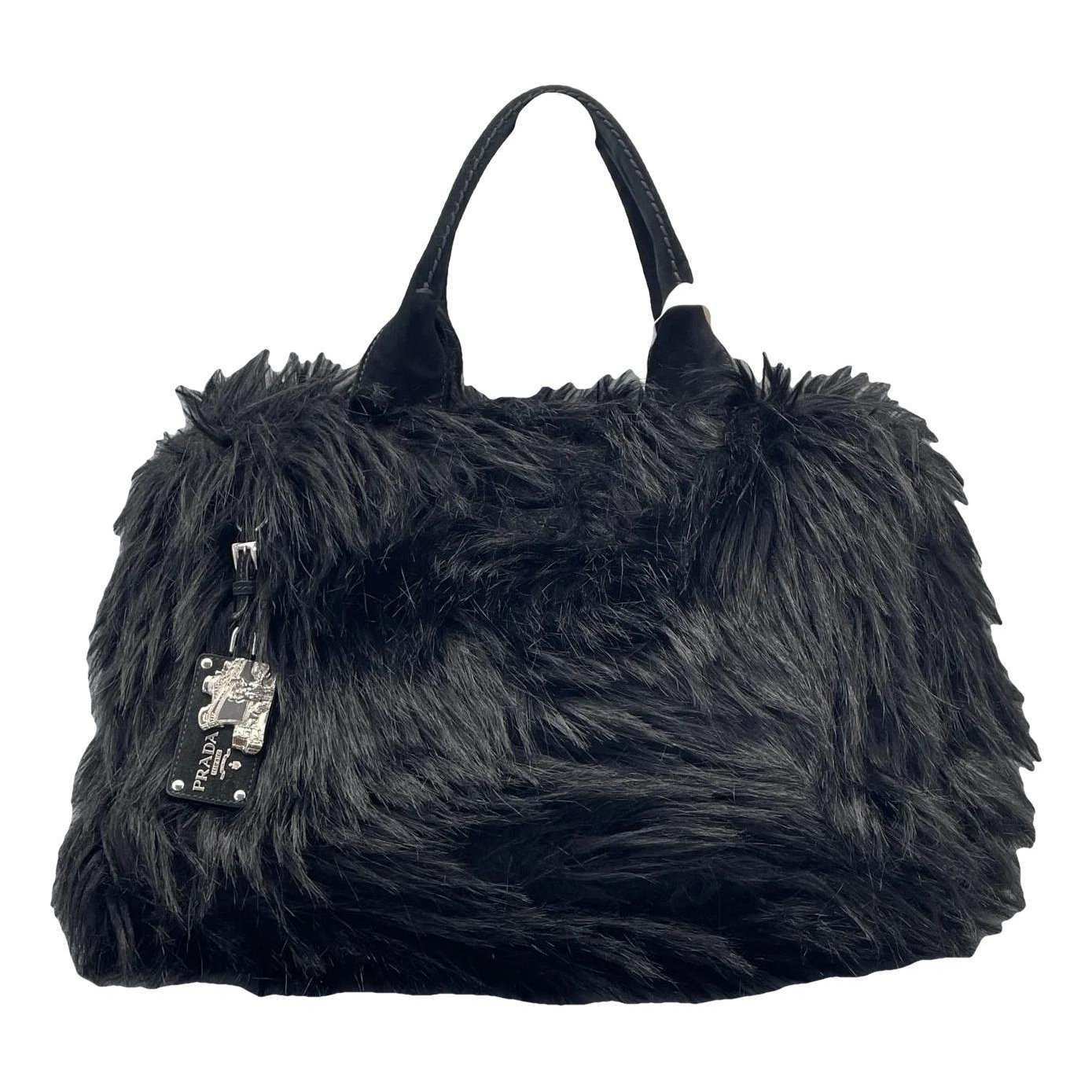 Faux fur tote