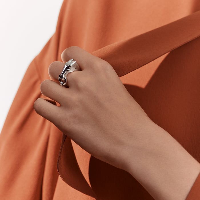 Sans Coloris Galop Hermes Ring, Small Model