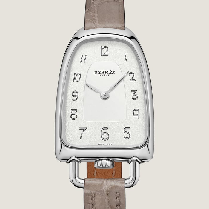 Sans Coloris Galop d'Hermès Watch, Medium Model, 32 MM