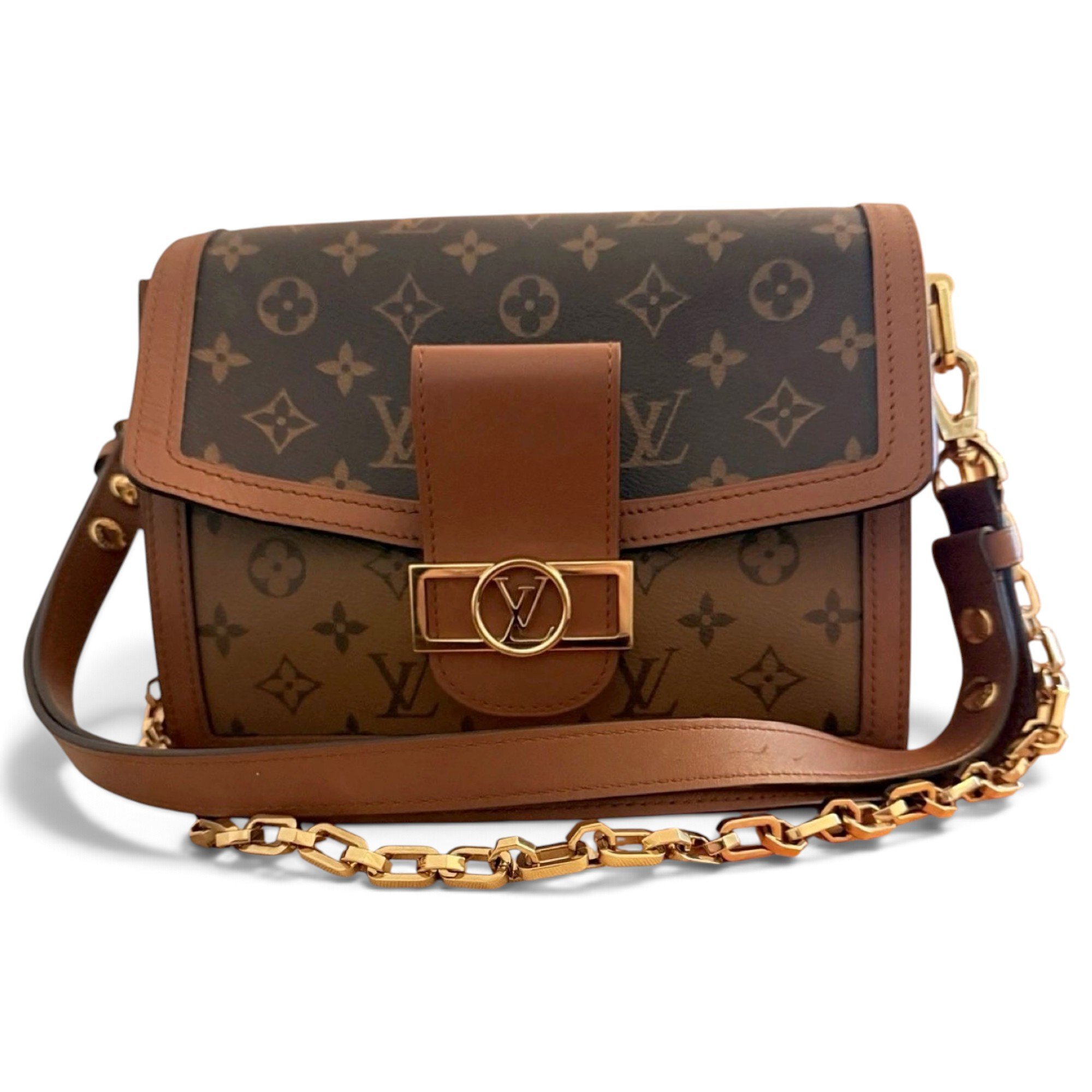 Dauphine leather handbag
