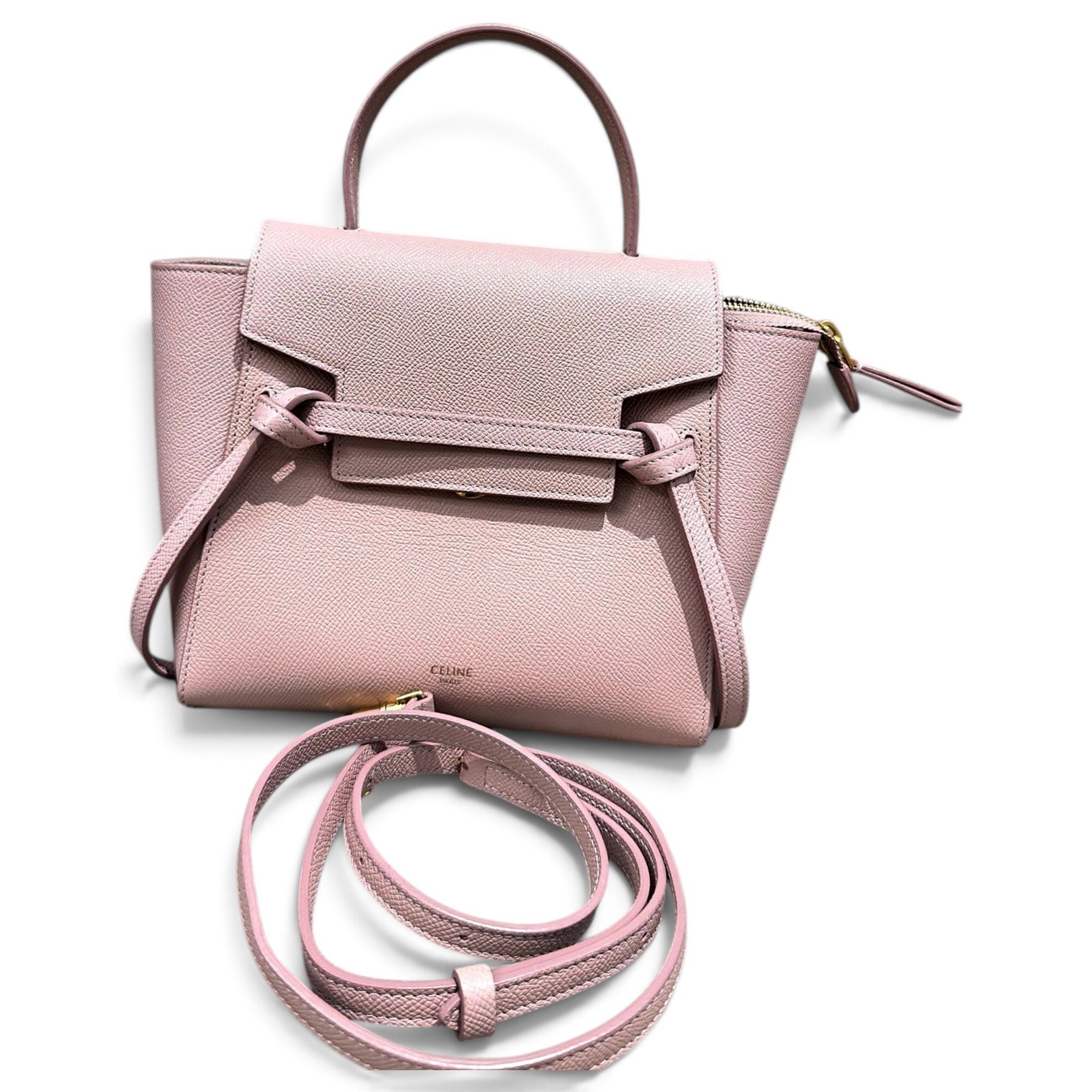 Belt leather handbag