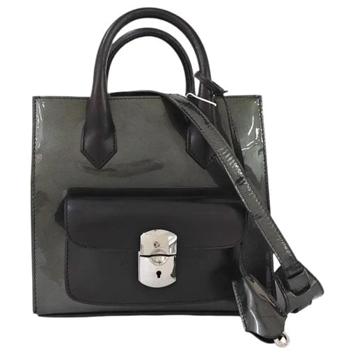 Patent leather handbag
