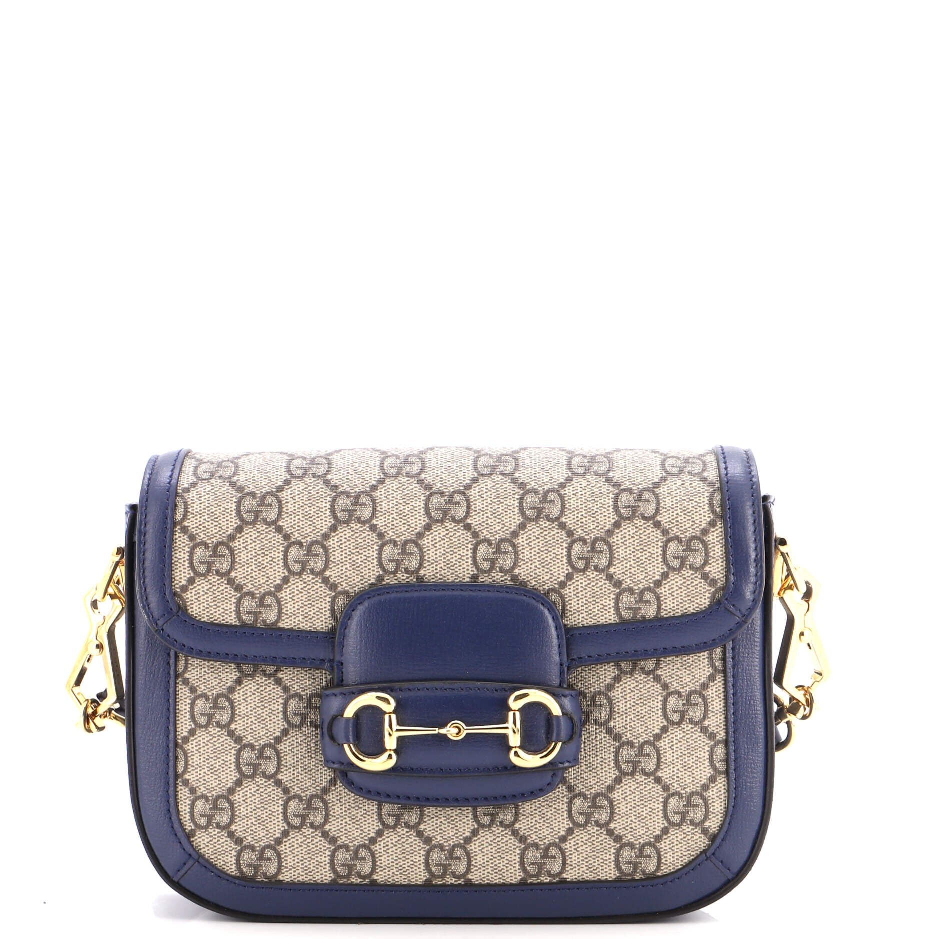 Horsebit 1955 Shoulder Bag GG Coated Canvas with Leather Mini