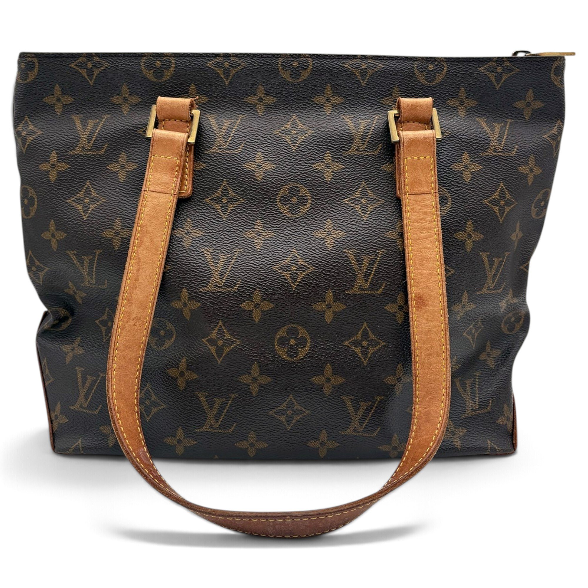 Piano leather tote