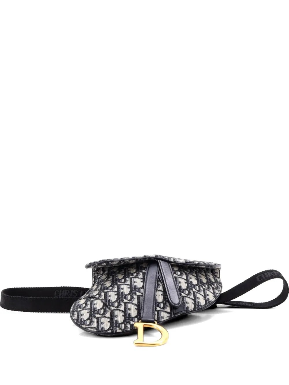 Saddle Oblique Canvas belt bag