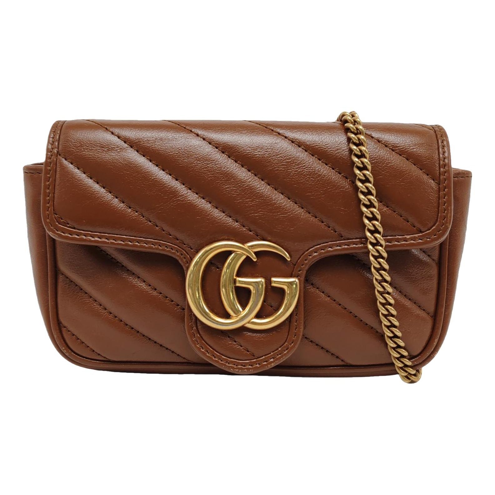 GG Marmont Flap leather crossbody bag