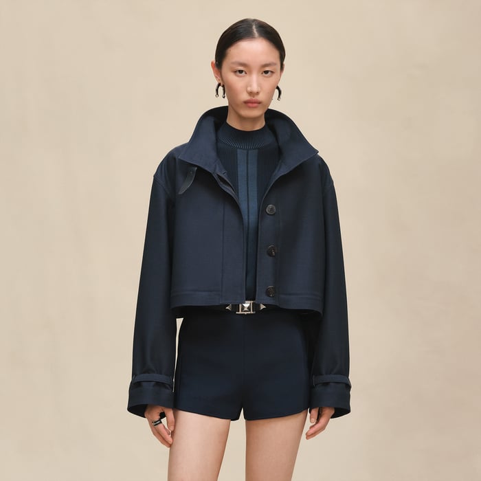 Bleu Céleste Modular Quilted Coat