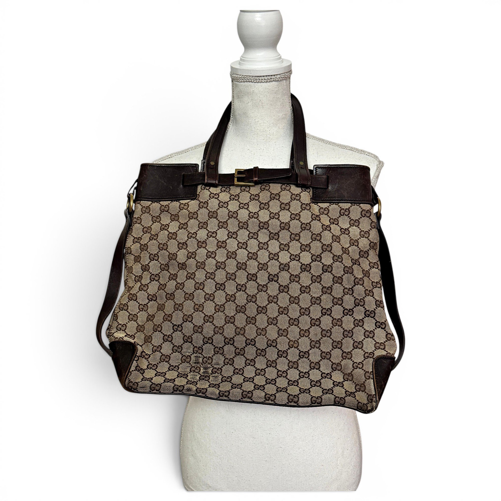 Leather tote