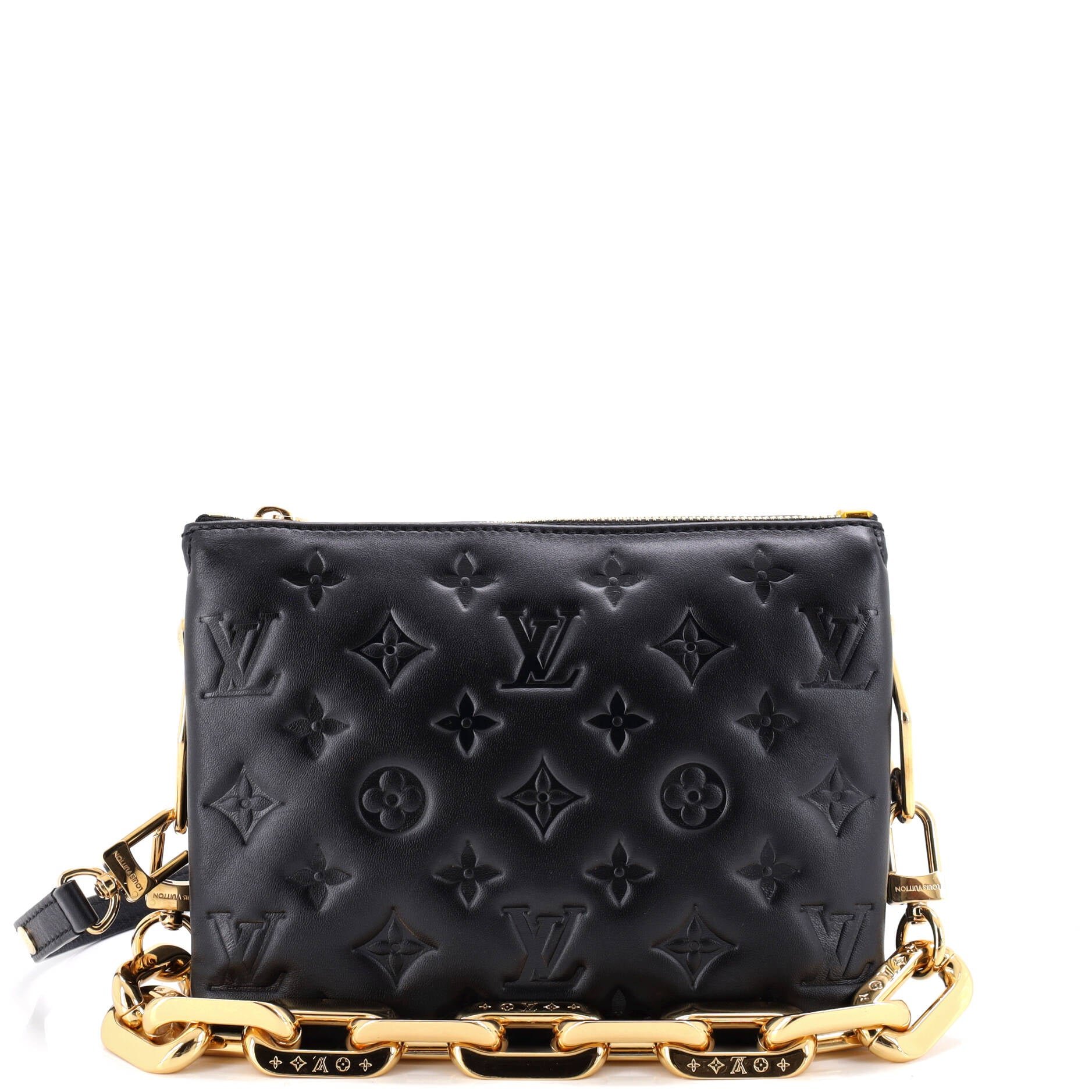 Coussin Bag Monogram Embossed Lambskin BB