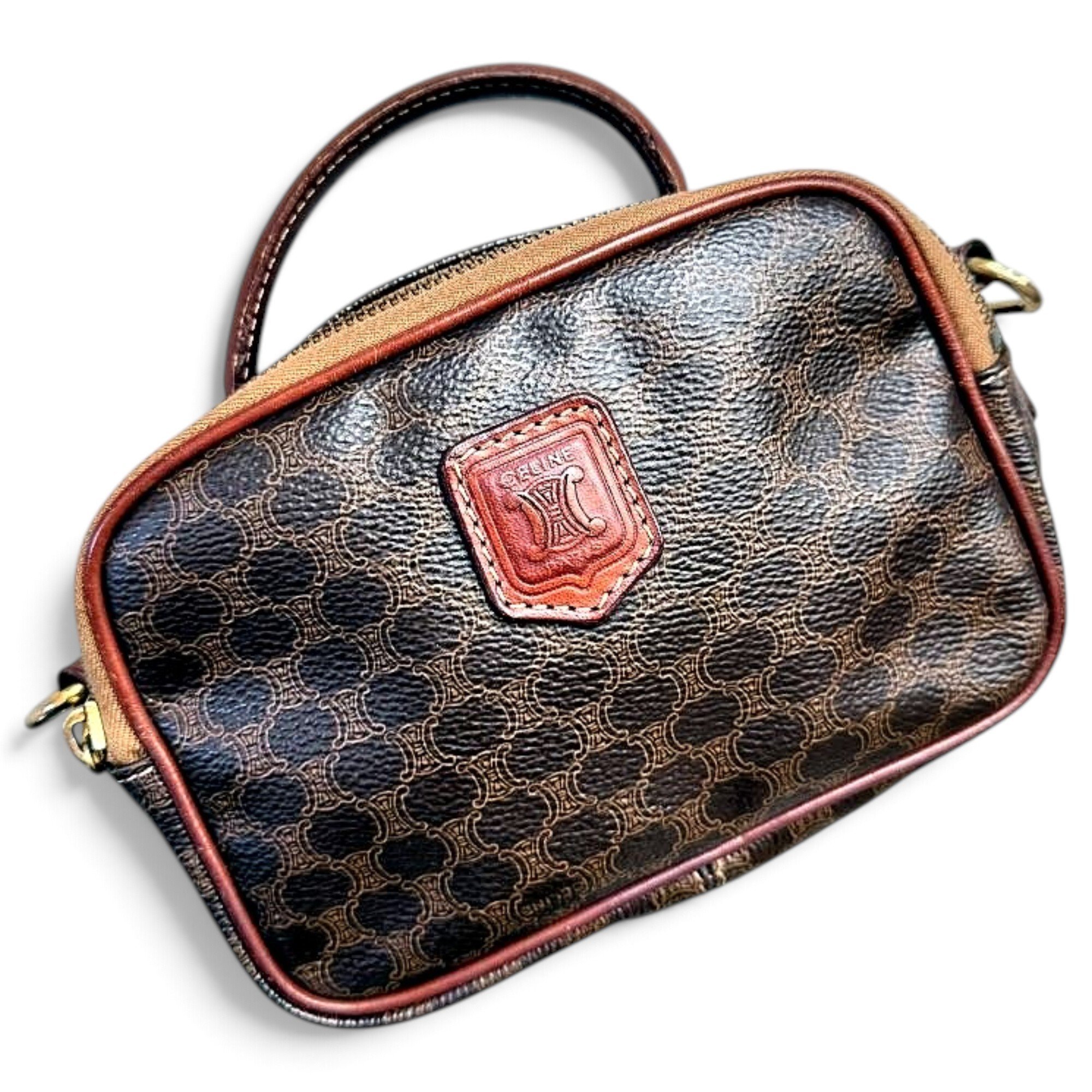 Celine Triomphe leather mini bag