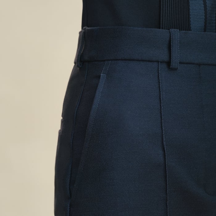 Bleu Céleste High-waisted Shorts