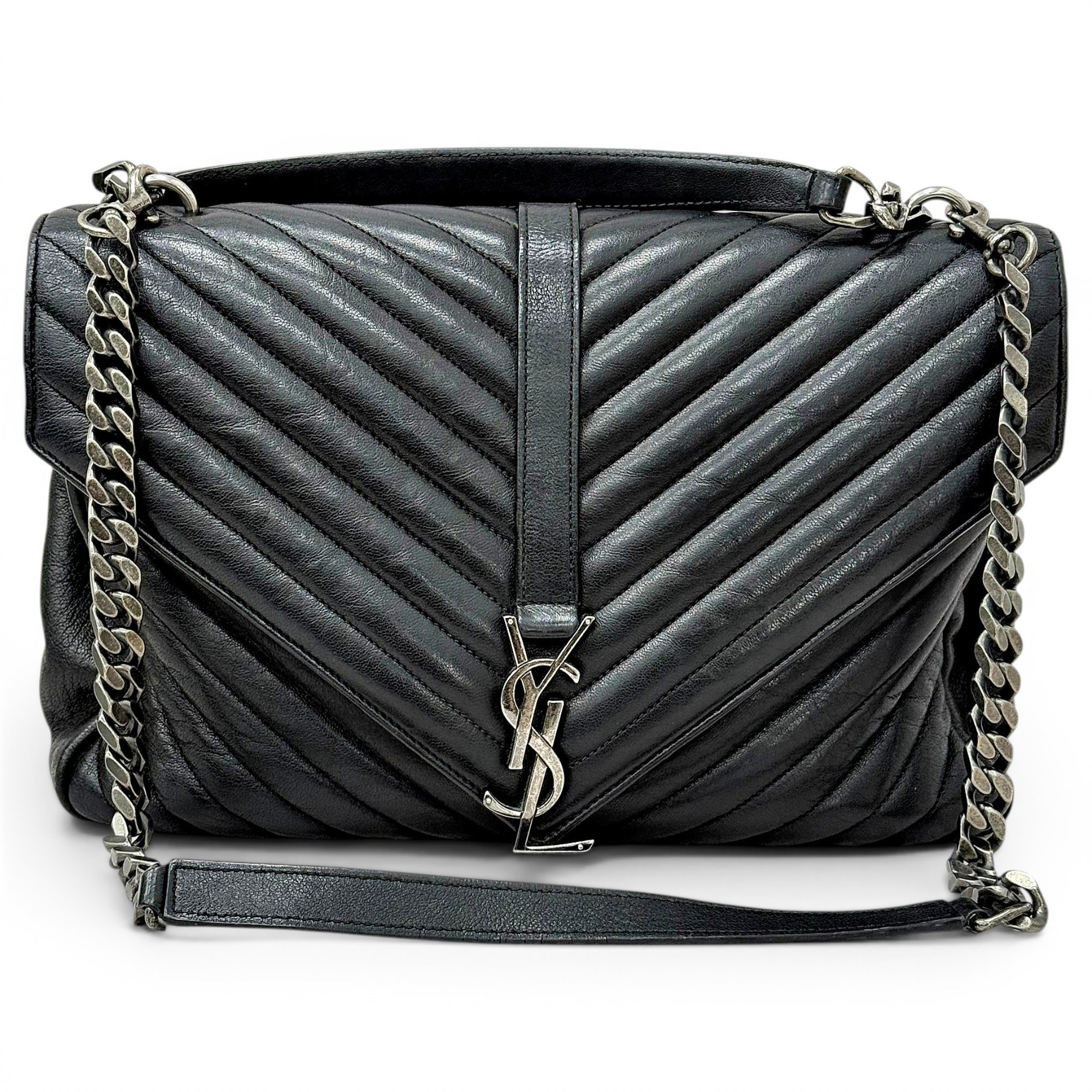 Collége monogramme leather handbag