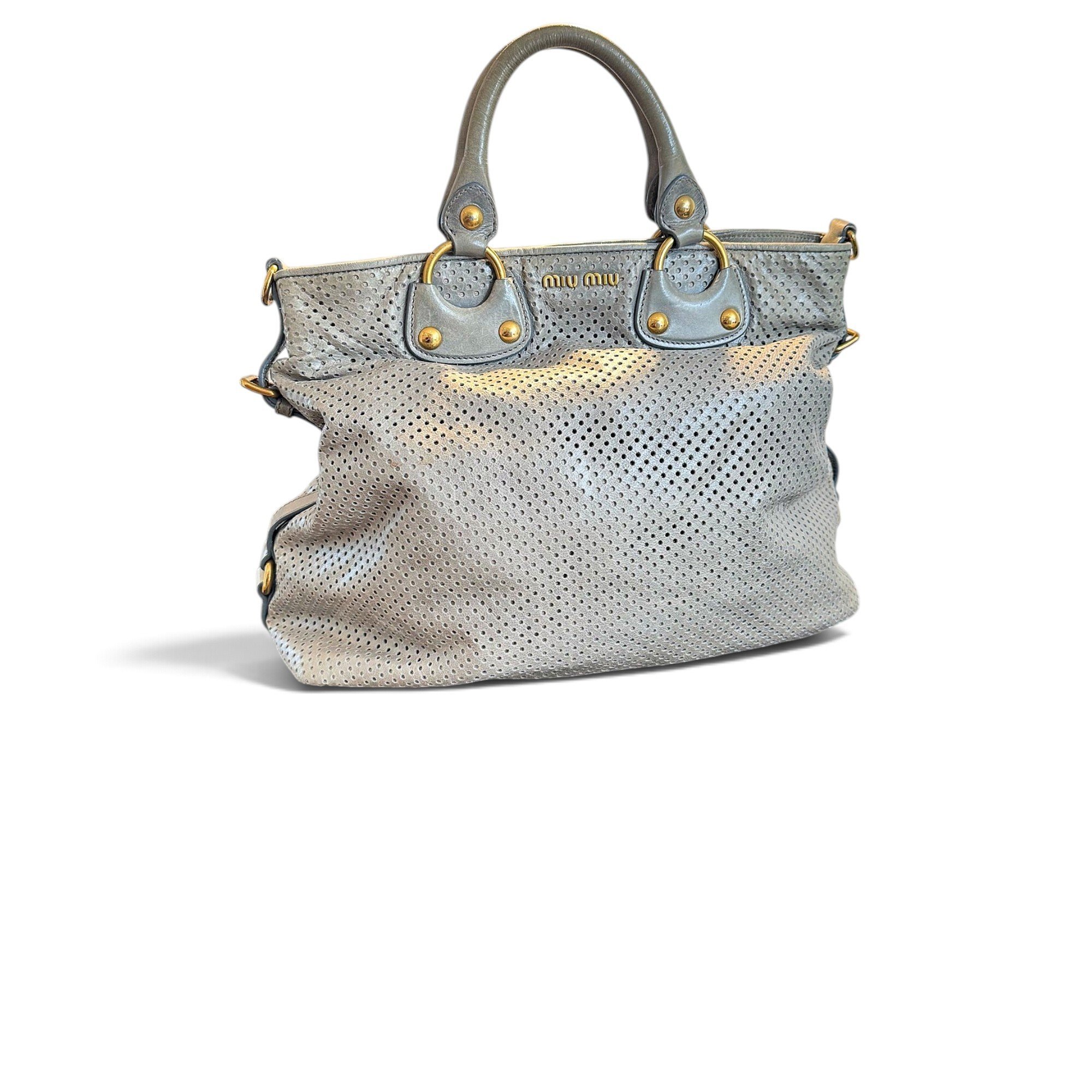 Miu Club leather handbag