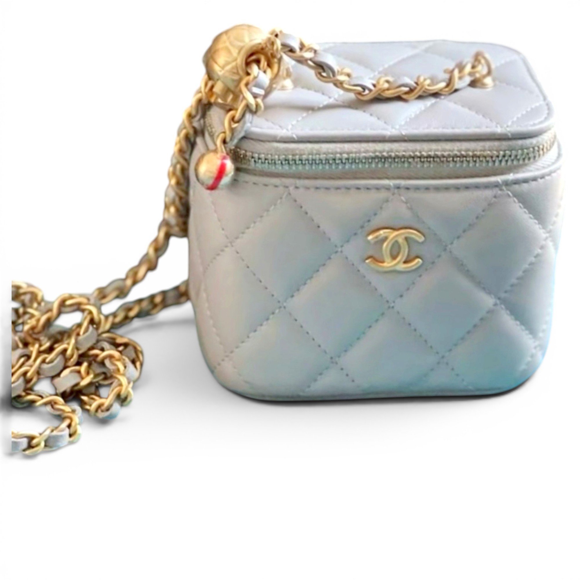 Trendy CC Vanity leather handbag