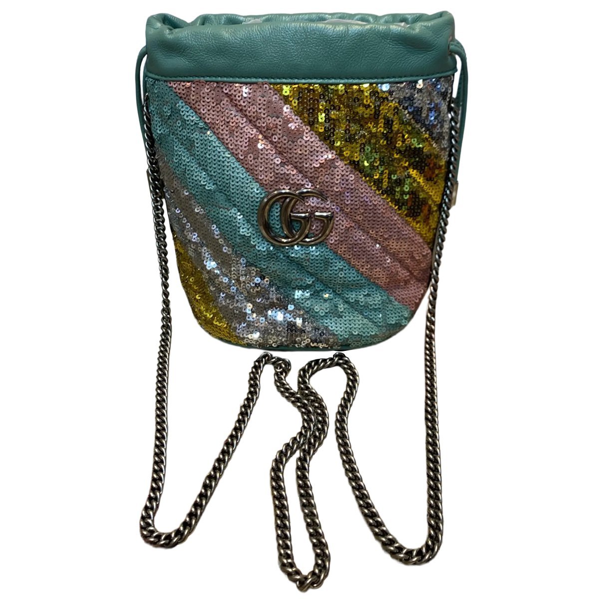 GG Marmont Chain Bucket leather handbag