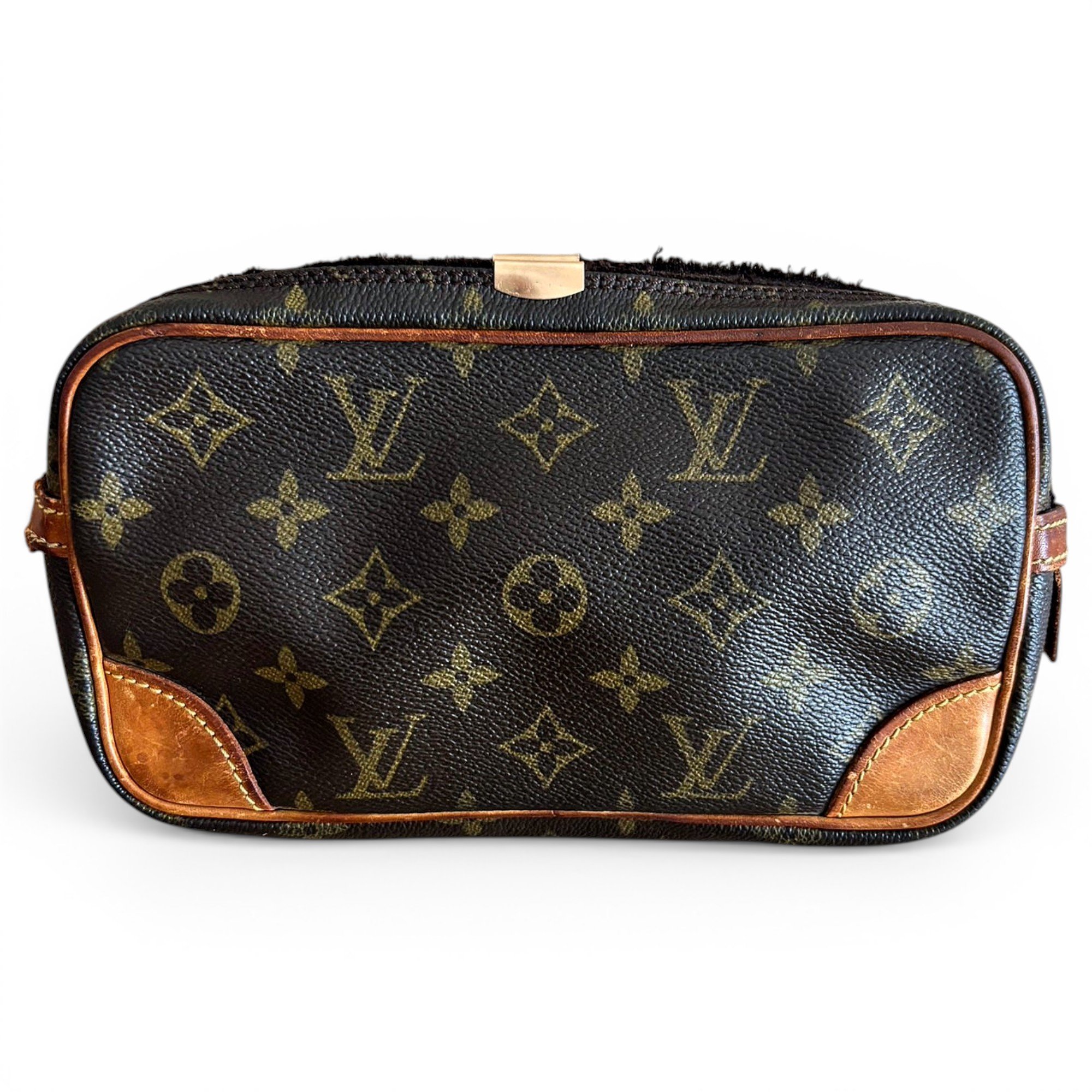 Marly vintage leather clutch bag