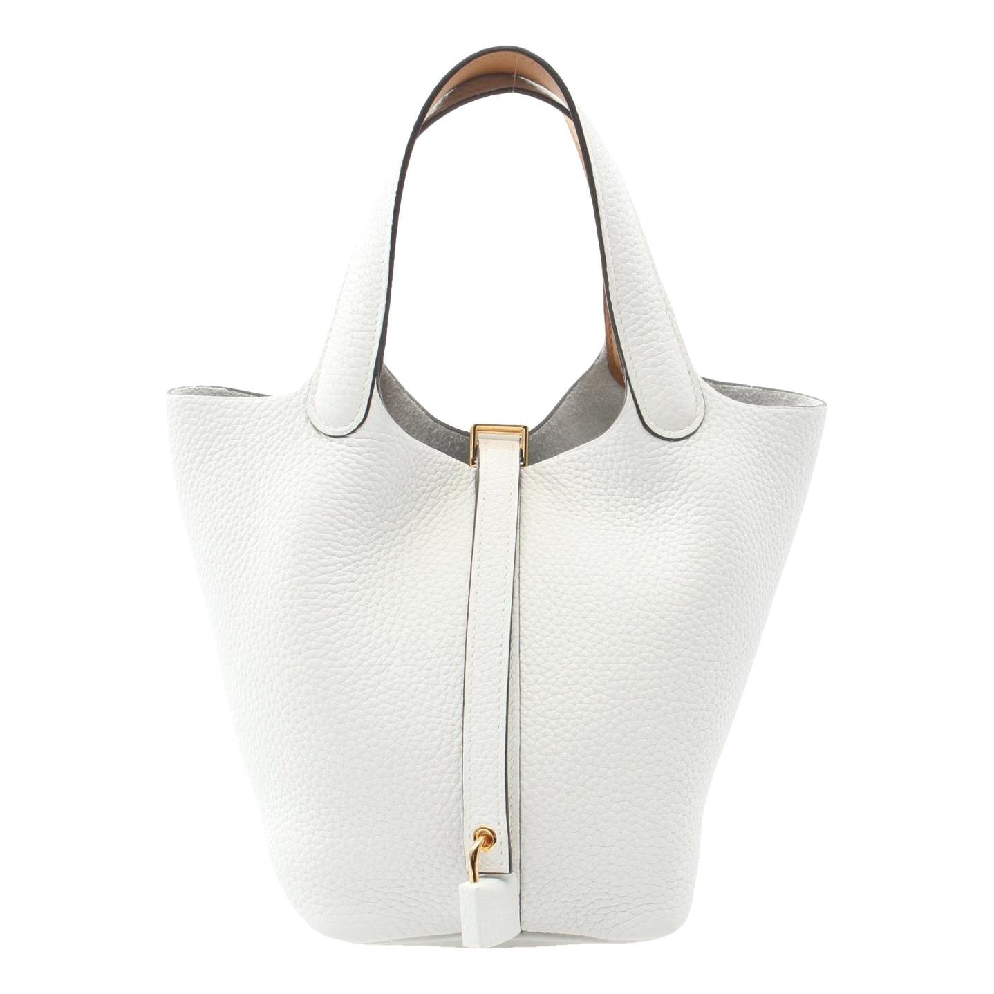 Picotin leather handbag