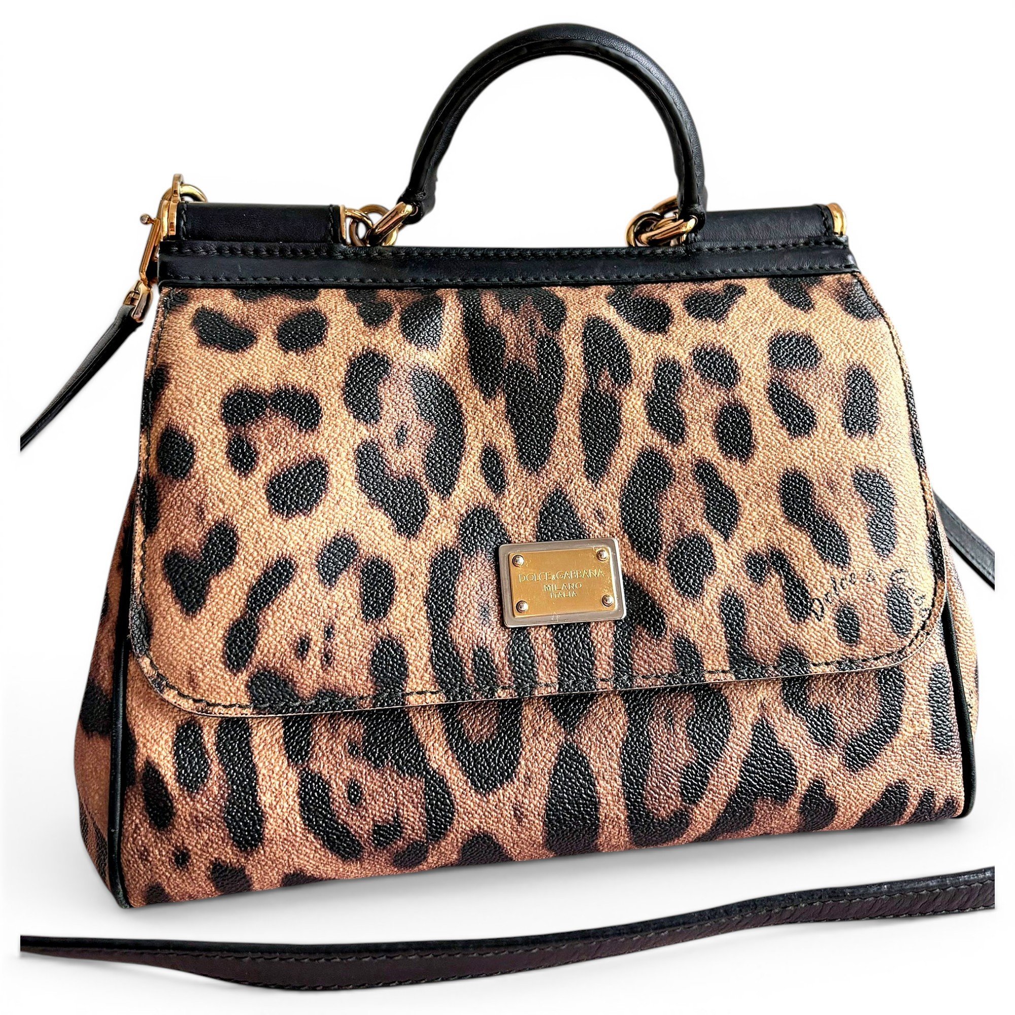 Dolce & Gabbana Sicily leather handbag