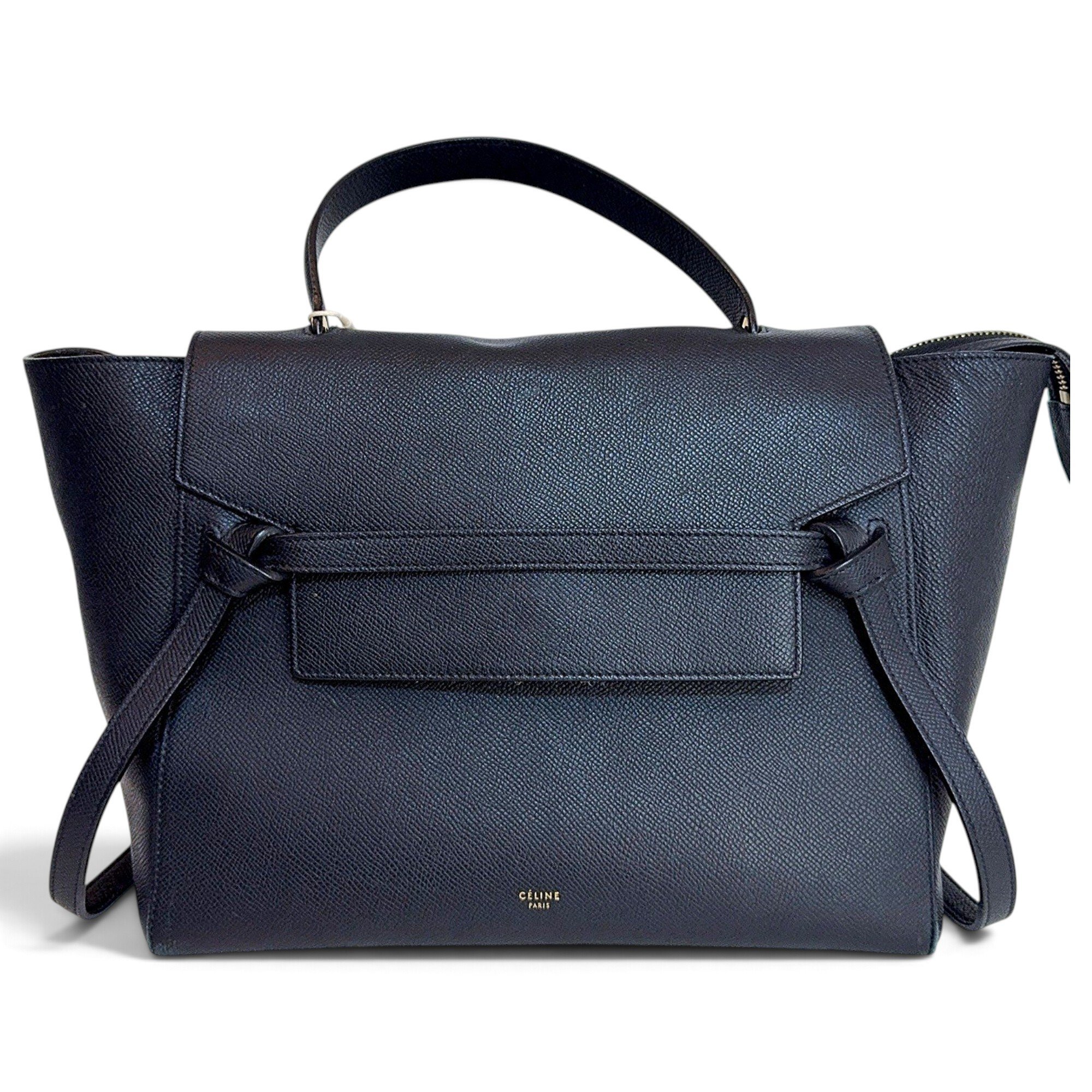 Belt leather handbag
