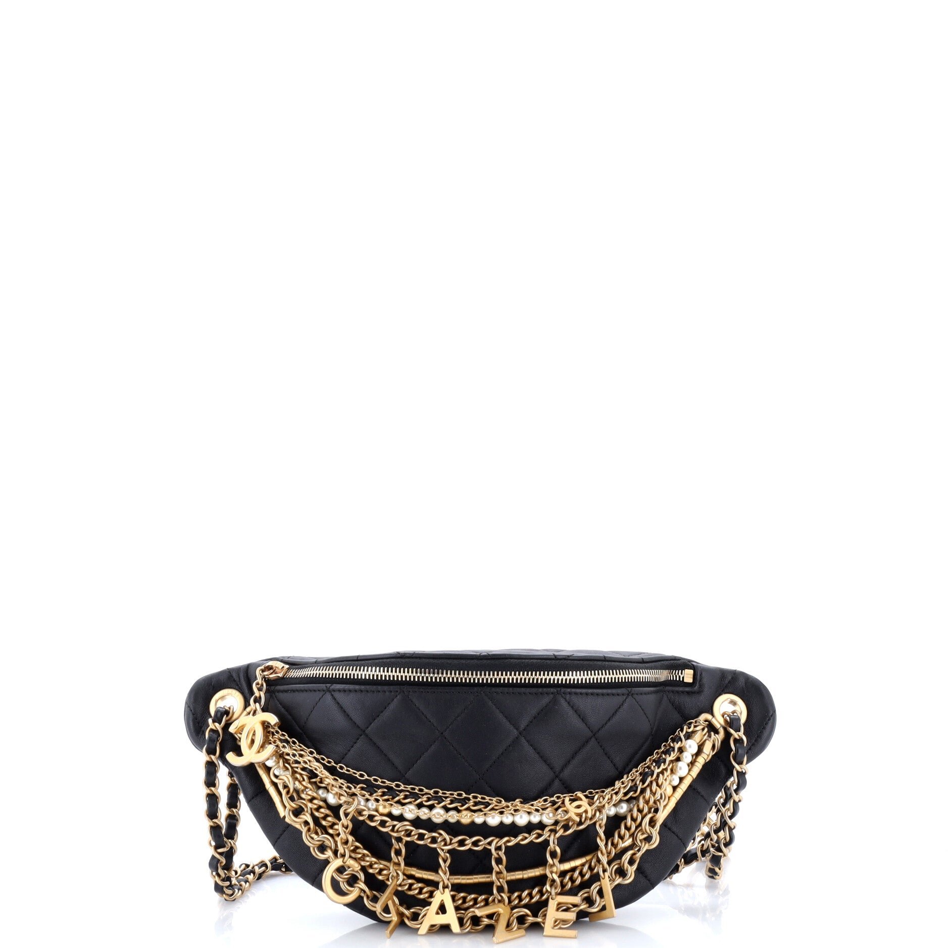 All About Chains Waist Bag Quilted Lambskin