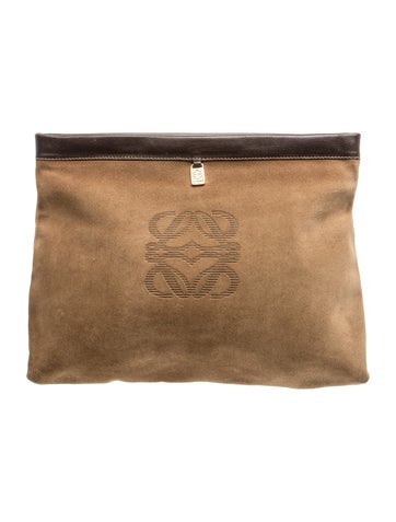 Suede Vintage Suede Clutch Vintage