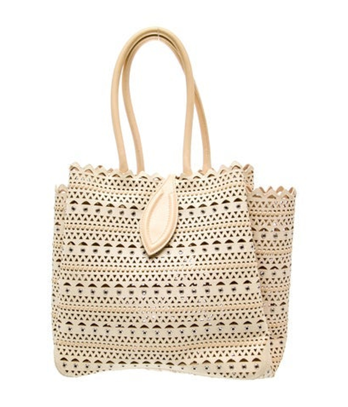 Alaia Canvas Top Handle Bag