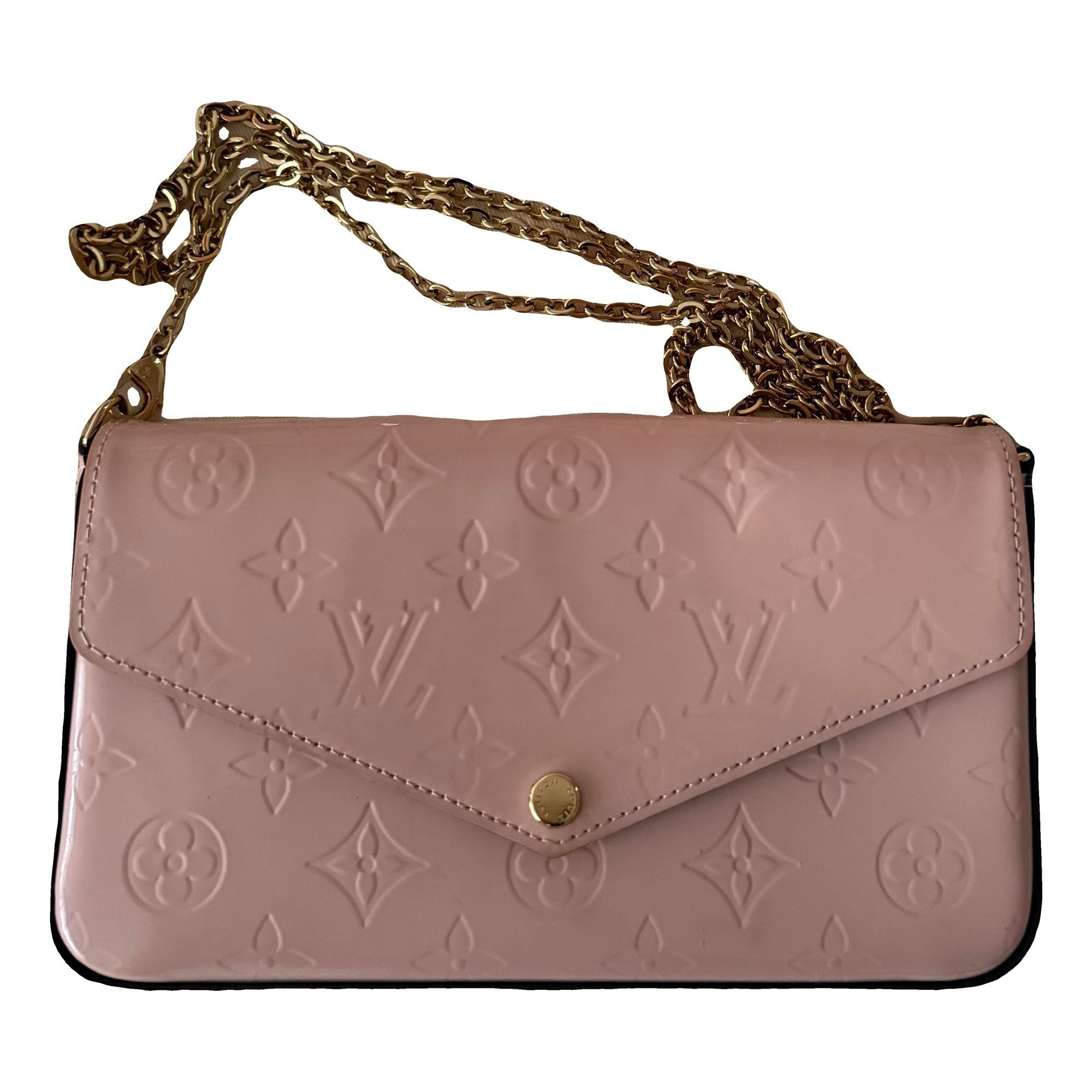 Patent leather clutch bag