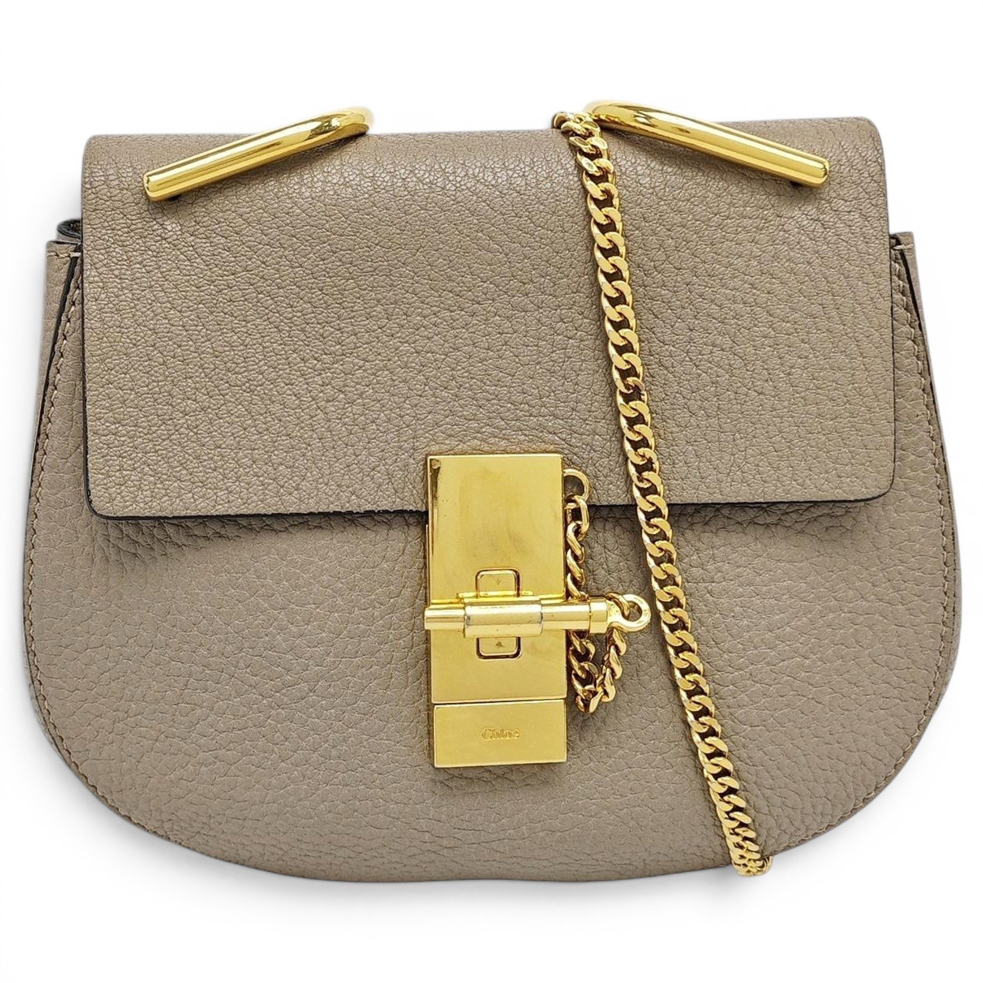 Drew leather handbag
