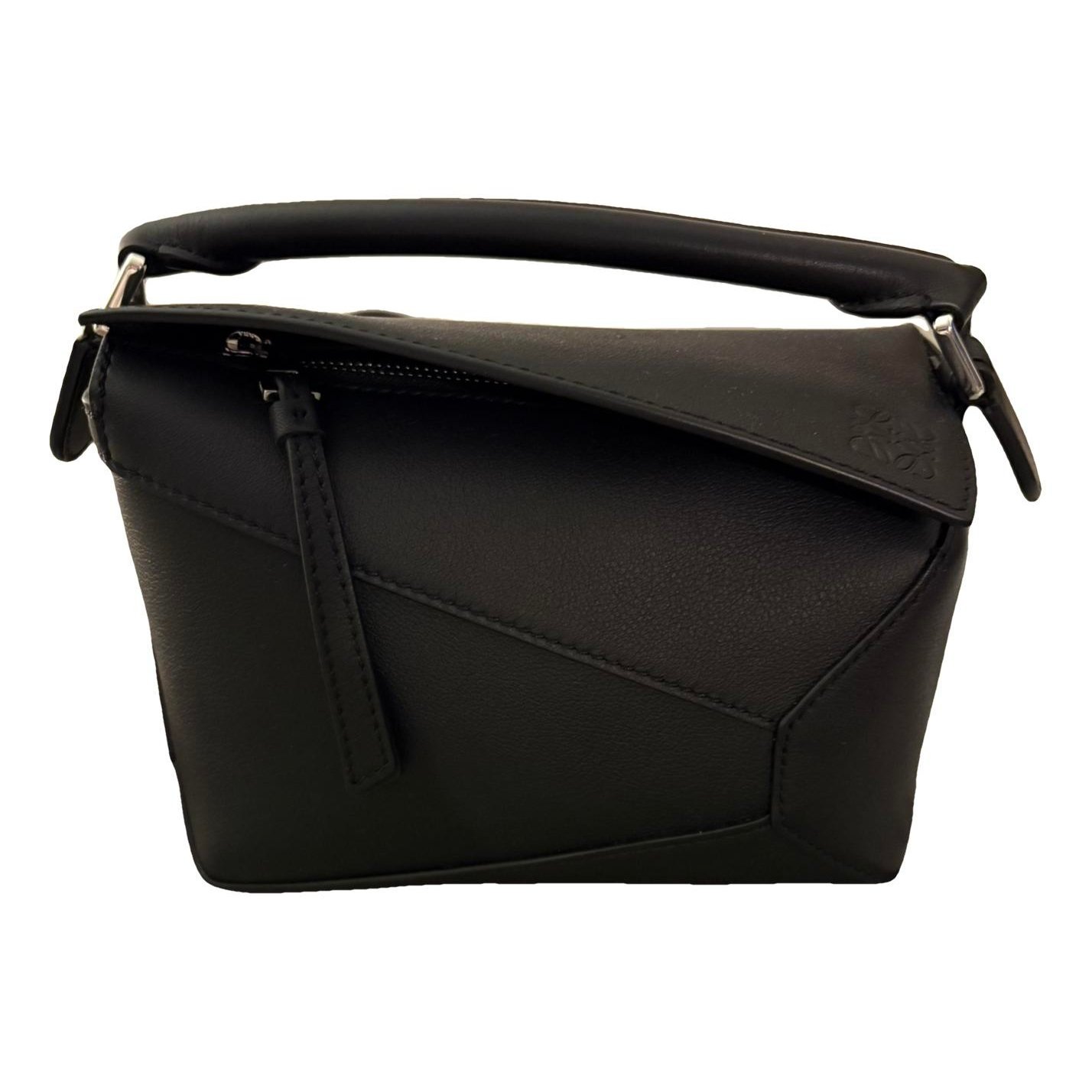 Puzzle leather handbag